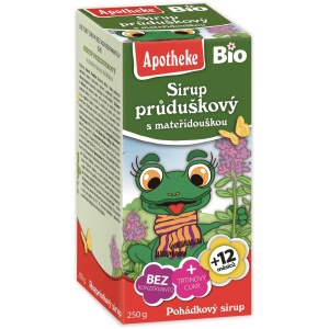 SYROP DLA DZIECI Z TYMIANKU I DZIKIEJ RÓŻY PO 1 ROKU BIO 250 g - APOTHEKE