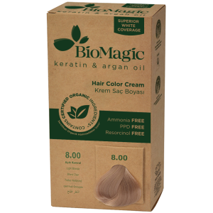 FARBA DO WŁOSÓW JASNY BLOND (8.00) 250 g - BIOMAGIC