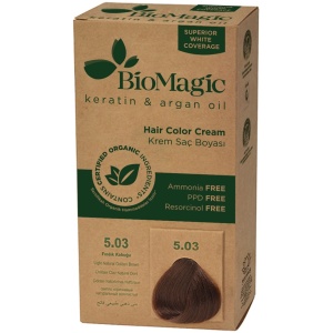 FARBA DO WŁOSÓW JASNY ZŁOTY BRĄZ (5.03) 250 g - BIOMAGIC