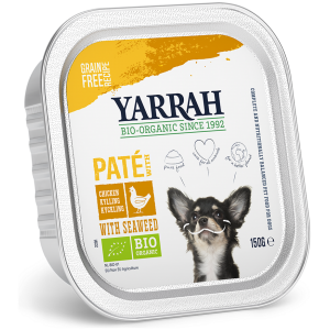 (DLA PSA) PASZTET Z KURCZAKIEM I ALGAMI MORSKIMI BEZ ZBÓŻ BIO 150 g - YARRAH