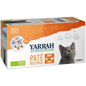 (DLA KOTA) MULTIPACK PASZTET BIO (8 x 100 g) 800 g - YARRAH