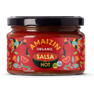 SOS SALSA PIKANTNY BEZGLUTENOWY BIO 260 g - AMAIZIN
