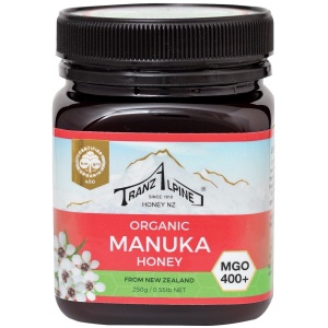 MIÓD MANUKA MGO 400+ BIO 250 g - TRANZALPINE