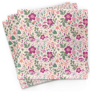 SERWETKI STOŁOWE BAMBUSOWE KWIATKI 20 szt. - CHIC-MIC