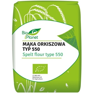 MĄKA ORKISZOWA TYP 550 BIO 1 kg - BIO PLANET