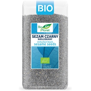 SEZAM CZARNY NIEŁUSKANY BIO 400 g - BIO PLANET