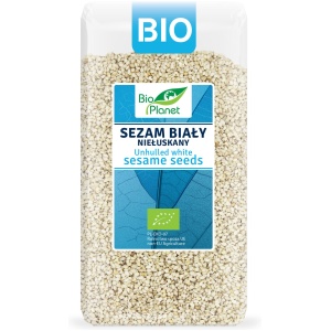 SEZAM BIAŁY NIEŁUSKANY BIO 400 g - BIO PLANET