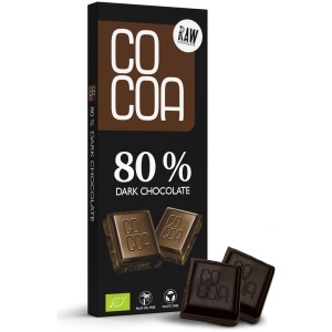 CZEKOLADA CIEMNA 80 % BIO 40 g - COCOA