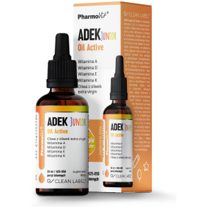 WITAMINA ADEK JUNIOR DLA DZIECI W KROPLACH BEZGLUTENOWE 30 ml - PHARMOVIT (CLEAN LABEL)
