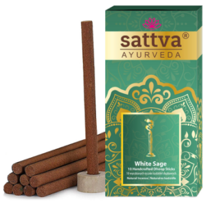 KADZIDEŁKA INDYJSKIE SŁUPKOWE BIAŁA SZAŁWIA (10 szt.) 20 g - SATTVA (AYURVEDA)