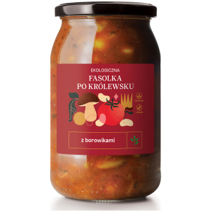 FASOLKA PO KRÓLEWSKU Z BOROWIKAMI BIO 900 ml - DELIKATNA