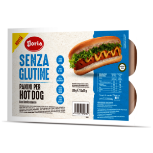 BUŁKI DO HOT DOGÓW BEZGLUTENOWE (2 x 75 g) 150 g - DORIA
