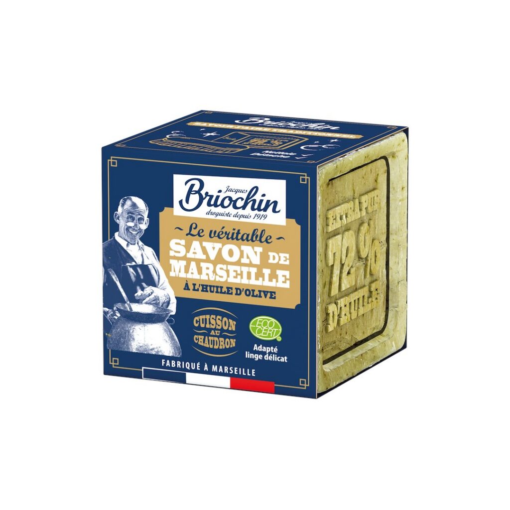 MYDŁO MARSYLSKIE W KOSTCE OLIWKOWE ECO 300 g - BRIOCHIN