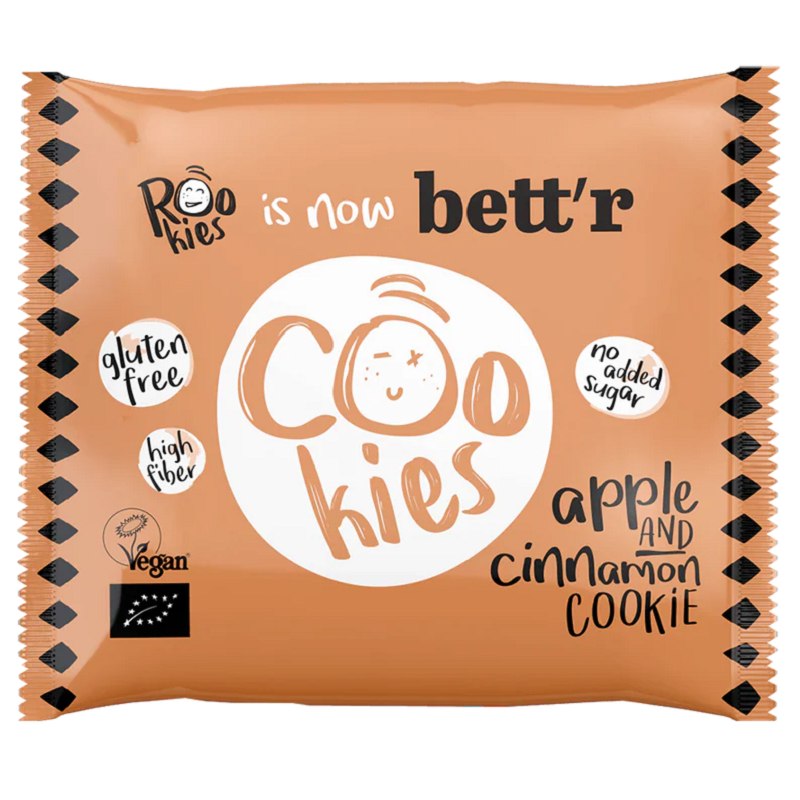 CIASTKO Z JABŁKIEM I CYNAMONEM BEZ DODATKU CUKRÓW BEZGLUTENOWE BIO 40 g – BETT’R