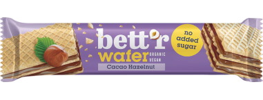 WAFELEK Z KREMEM ORZECHOWO - KAKAOWYM BEZ DODATKU CUKRÓW BIO 30 g - BETT'R
