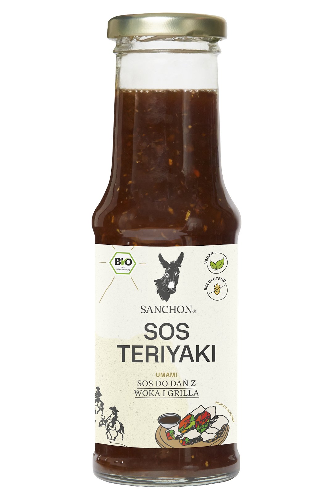 SOS SOJOWY SŁODKI TERIYAKI BEZGLUTENOWY BIO 210 ml - SANCHON