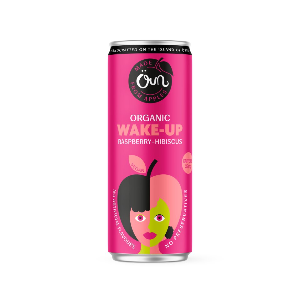 NAPÓJ MUSUJĄCY NA POBUDZENIE MALINA - HIBISKUS BIO 250 ml - OUN
