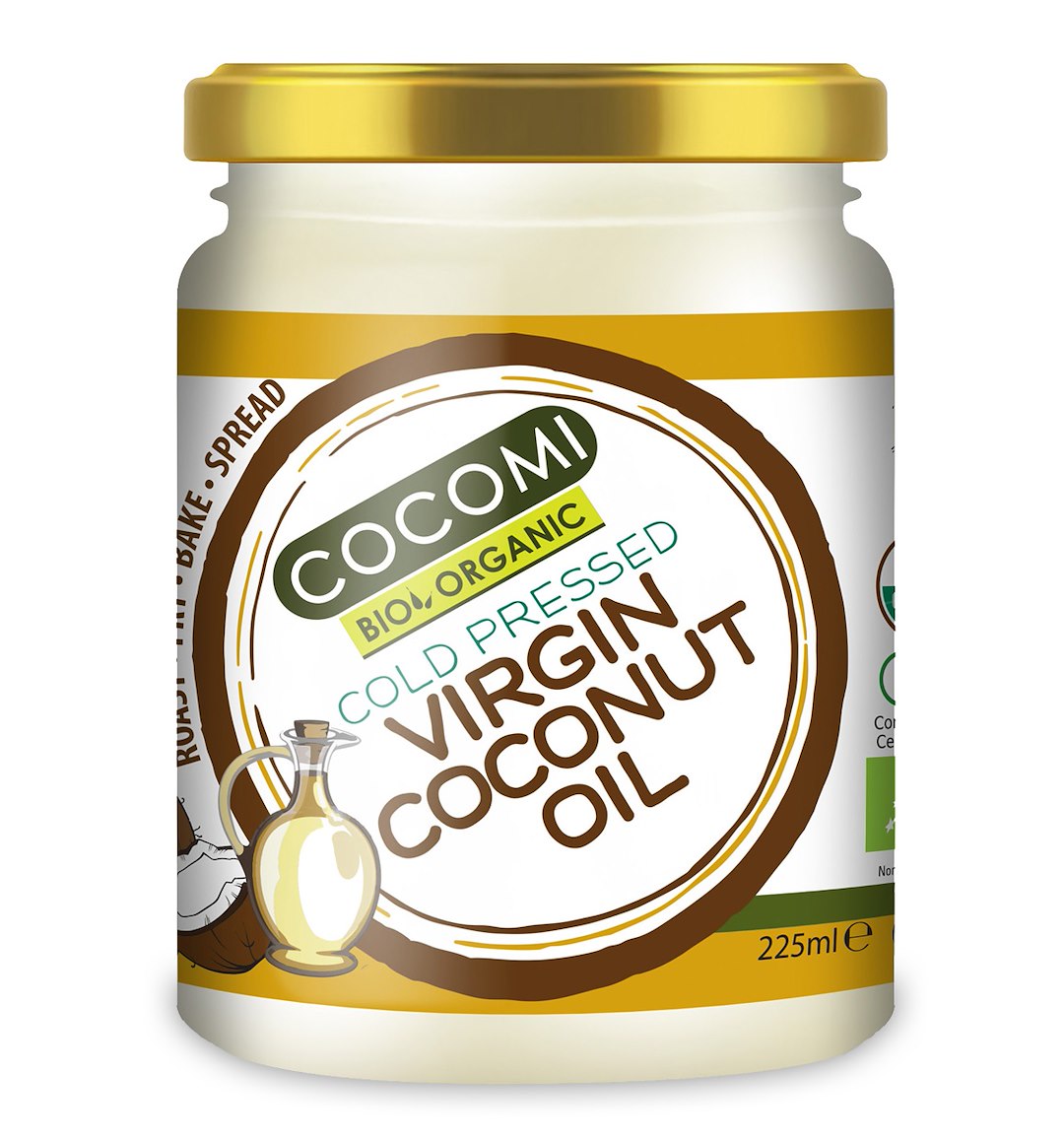 OLEJ KOKOSOWY VIRGIN BIO 225 ml – COCOMI