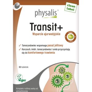 TABLETKI NA WSPARCIE PRACY JELIT (TRANSIT+) 60 szt. - PHYSALIS
