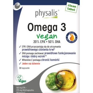 OMEGA-3 VEGAN 30 KAPSUŁEK - PHYSALIS