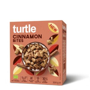 PODUSZKI ZBOŻOWE CYNAMONOWE BEZGLUTENOWE BIO 300 g - TURTLE
