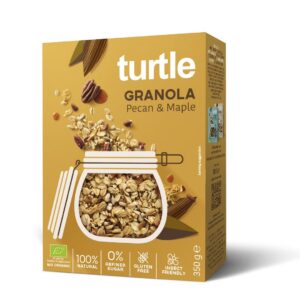 GRANOLA ORZECHY PEKAN - SYROP KLONOWY BEZGLUTENOWA BIO 350 g - TURTLE