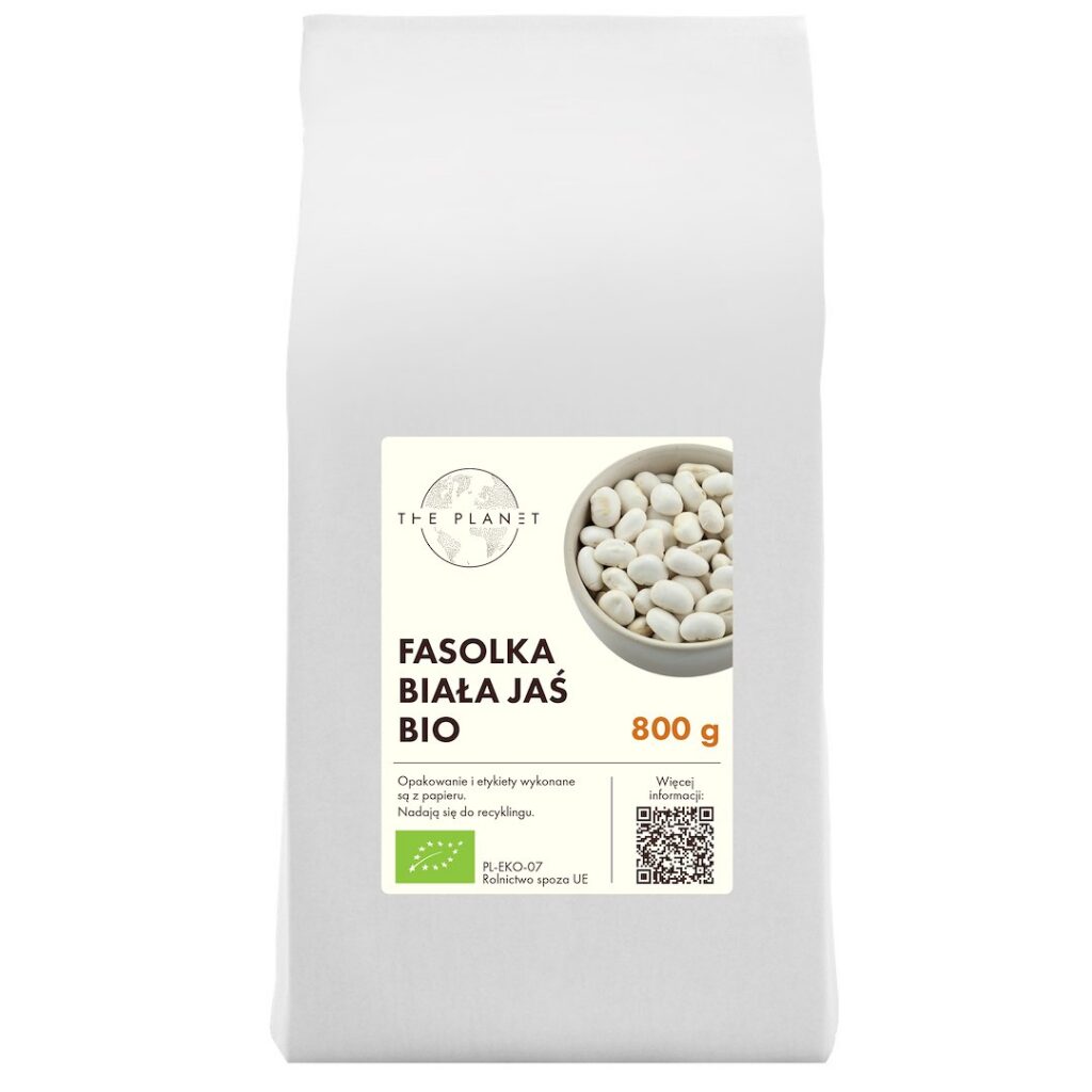 FASOLKA BIAŁA JAŚ BIO 800 g - THE PLANET