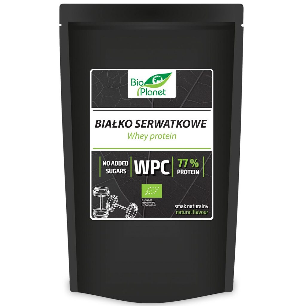 BIAŁKO SERWATKOWE NATURALNE (KONCENTRAT WPC 77) BIO 150 g - BIO PLANET