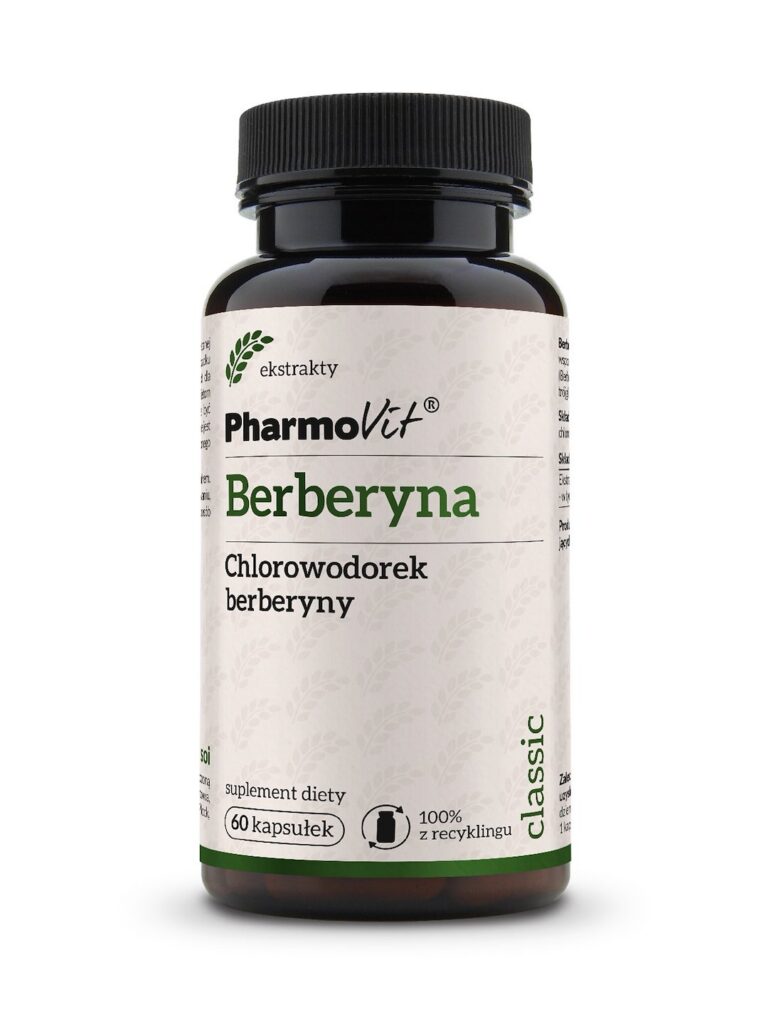 BERBERYNA HCL (388 mg) BEZGLUTENOWA 60 KAPSUŁEK - PHARMOVIT (CLASSIC)