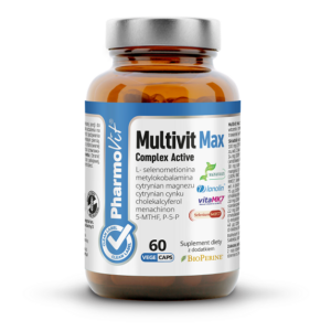 MULTIWITAMINA (MULTIVIT MAX COMPLEX ACTIVE) BEZGLUTENOWE 60 KAPSUŁEK - PHARMOVIT (CLEAN LABEL)