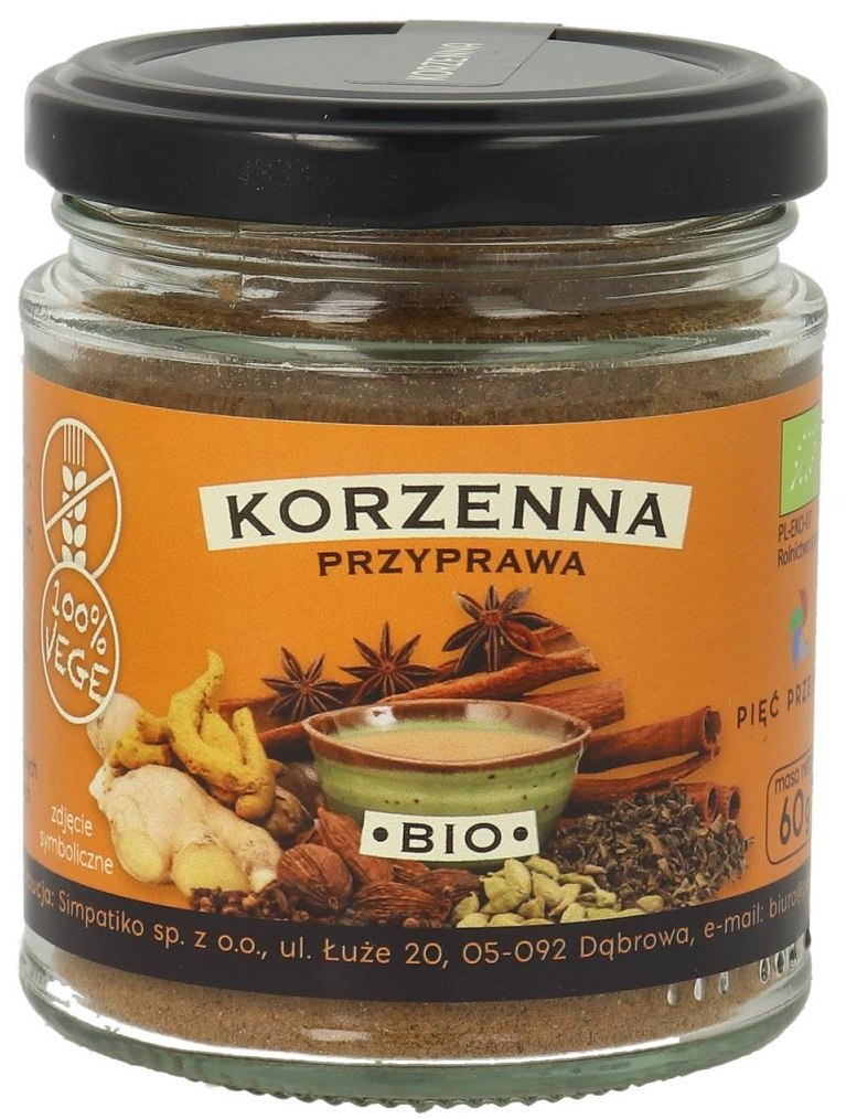 PRZYPRAWA KORZENNA BEZGLUTENOWA BIO 60 g - PIĘĆ PRZEMIAN (PRODUKT SEZONOWY)