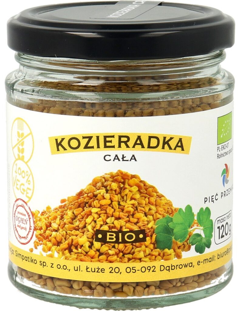 KOZIERADKA ZIARNO BEZGLUTENOWA BIO 120 g - PIĘĆ PRZEMIAN