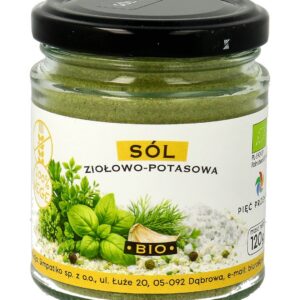SÓL ZIOŁOWO - POTASOWA BEZGLUTENOWA BIO 120 g - PIĘĆ PRZEMIAN