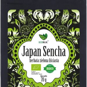 HERBATA ZIELONA LIŚCIASTA SENCHA JAPOŃSKA BIO 70 g - ECOBLIK