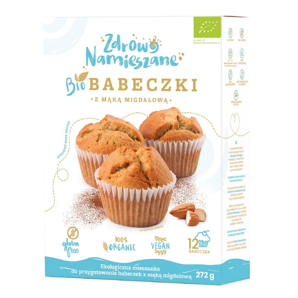 MIESZANKA NA BABECZKI Z MĄKĄ MIGDAŁOWĄ BEZGLUTENOWA BIO 272 g - ZDROWO NAMIESZANE