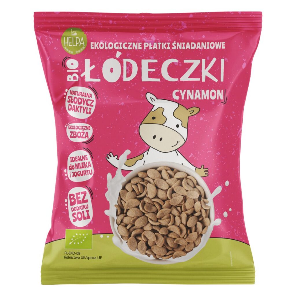 ŁÓDECZKI JAGLANO - OWSIANE Z CYNAMONEM BEZ DODATKU CUKRÓW BIO 260 g - HELPA