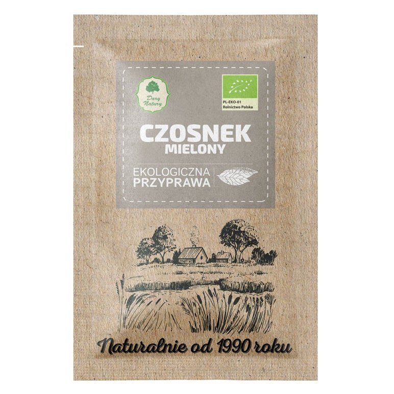 CZOSNEK MIELONY BIO 20 g - DARY NATURY