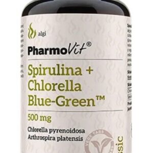 SPIRULINA + CHLORELLA BLUE-GREEN BEZGLUTENOWA 180 TABLETEK - PHARMOVIT (CLASSIC)