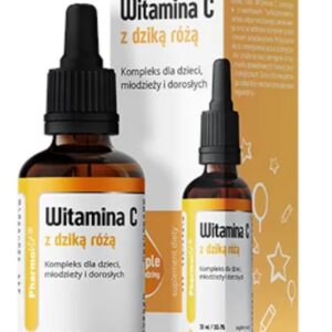 WITAMINA C Z DZIKĄ RÓŻĄ BEZGLUTENOWA W KROPLACH 30 ml - PHARMOVIT