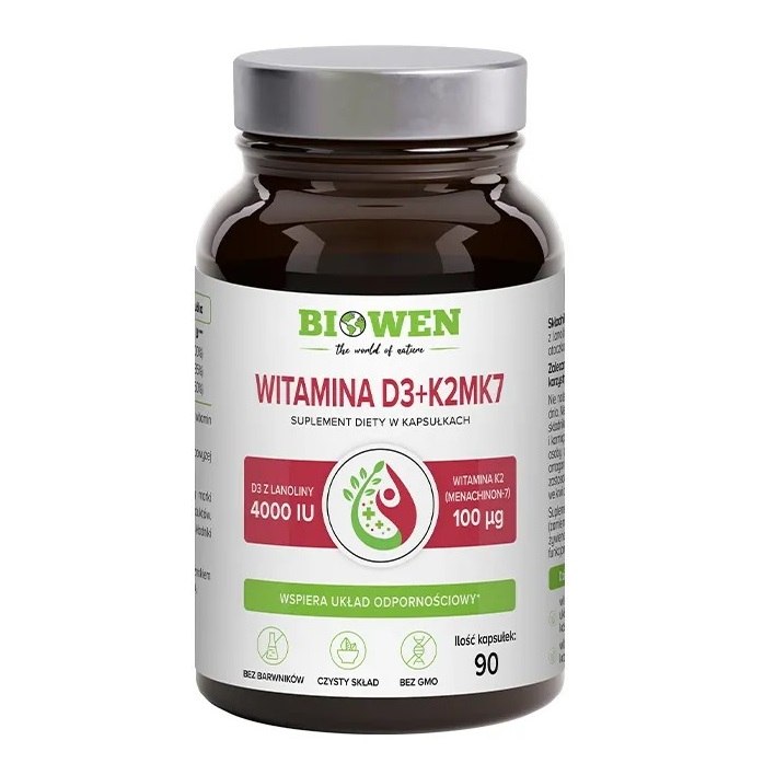 WITAMINA D3 + K2 90 KAPSŁEK - BIOWEN