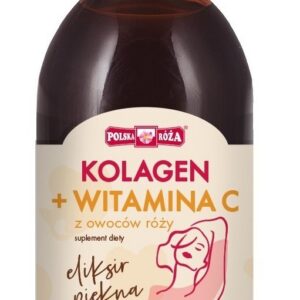 ELIKSIR PIĘKNA - KOLAGEN + WITAMINA C Z OWOCÓW RÓŻY 250 ml - POLSKA RÓŻA