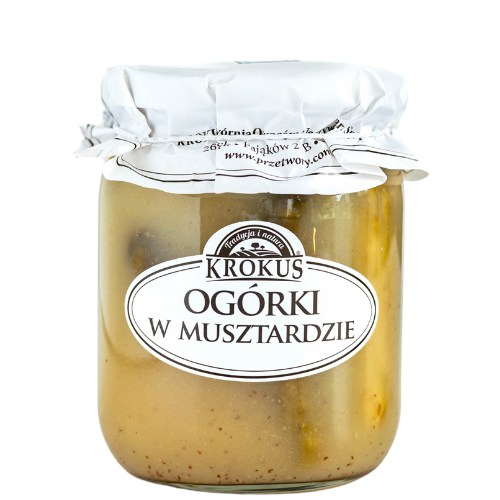 OGÓRKI KONSERWOWE W MUSZTARDZIE 500 g (250 g) - KROKUS