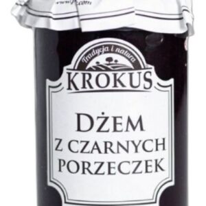 DŻEM Z CZARNYCH PORZECZEK O OBNIŻONEJ ZAWARTOŚCI CUKRU BEZGLUTENOWY 235 g - KROKUS