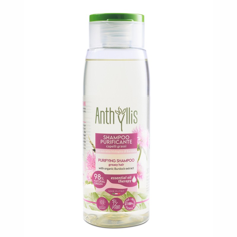 SZAMPON DO WŁOSÓW PRZETŁUSZCZAJĄCYCH SIĘ Z EKSTRAKTEM Z ŁOPIANU ECO 300 ml - ANTHYLLIS