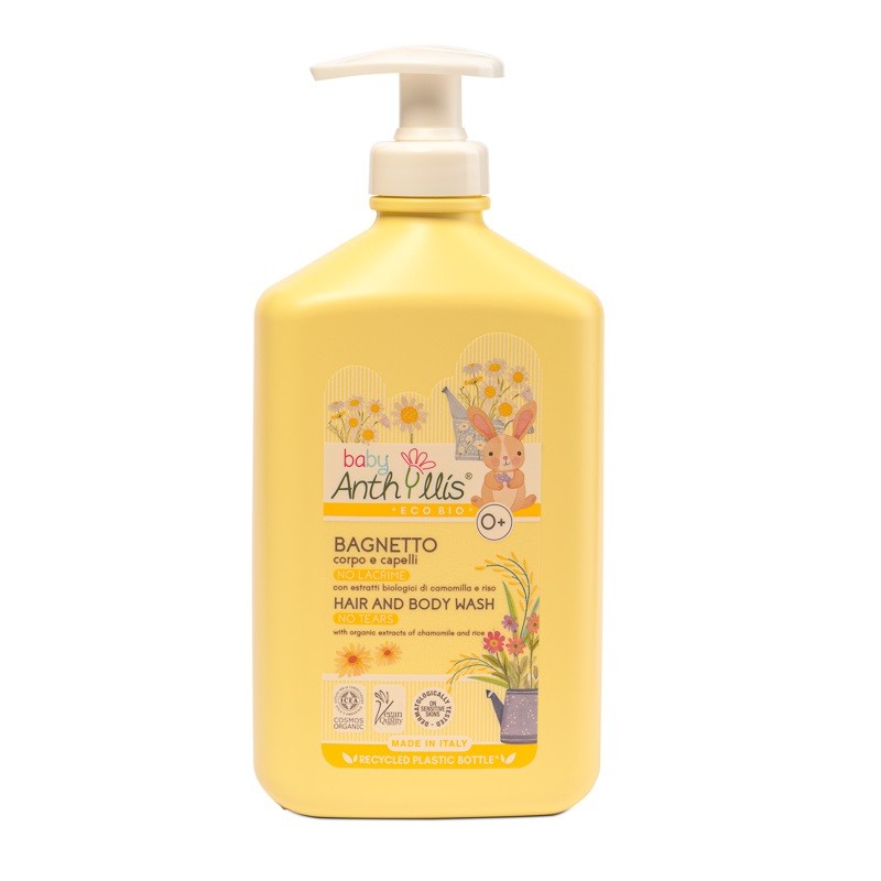 PŁYN DO KĄPIELI - SZAMPON 2w1 DLA NIEMOWLĄT I DZIECI Z RUMIANKIEM ECO 500 ml - BABY ANTHYLLIS