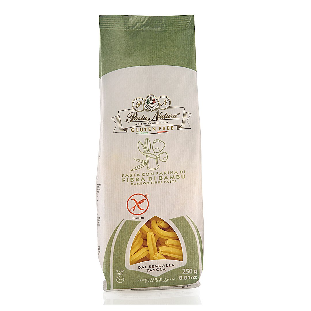 MAKARON (KUKURYDZIANO - RYŻOWY Z BAMBUSEM) WARKOCZ BEZGLUTENOWY 250 g - PASTA NATURA