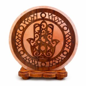 LAMPA SOLNA Z MOTYWEM CHAMSA 5 kg - HIMALAYAN SALT