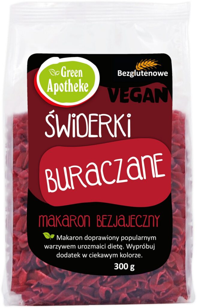 MAKARON (KUKURYDZIANY Z BURAKIEM) ŚWIDERKI BEZGLUTENOWY 300 g - APOTHEKE