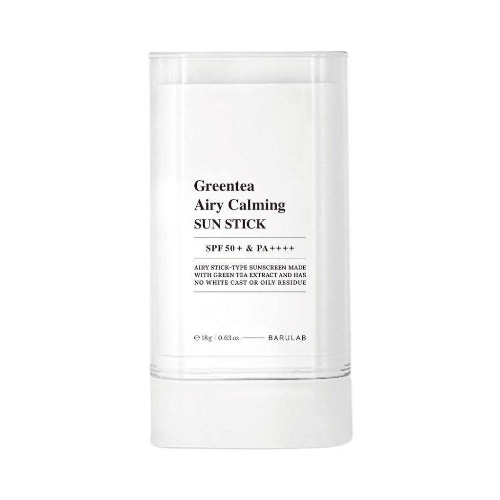 KREM PRZECIWSŁONECZNY KOREAŃSKI W SZTYFCIE ZIELONA HERBATA SPF 50+ 18 g - BARULAB (PRODUKT SEZONOWY)