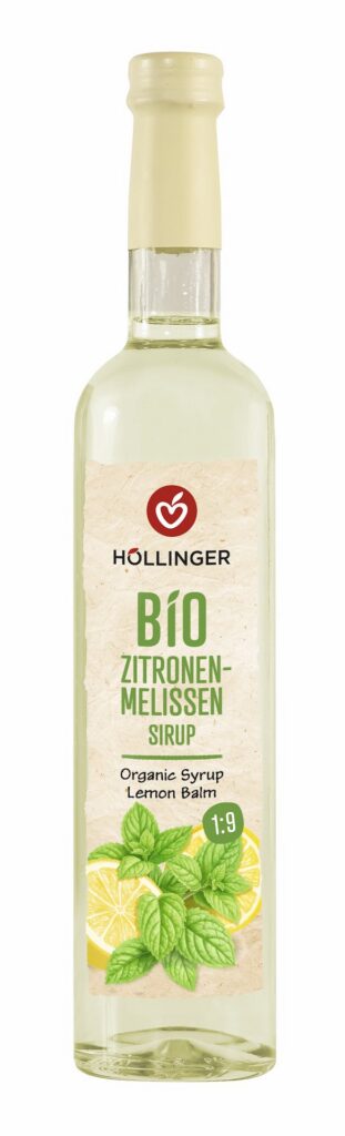 SYROP O SMAKU CYTRYNY Z MELISĄ BIO 500 ml - HOLLINGER